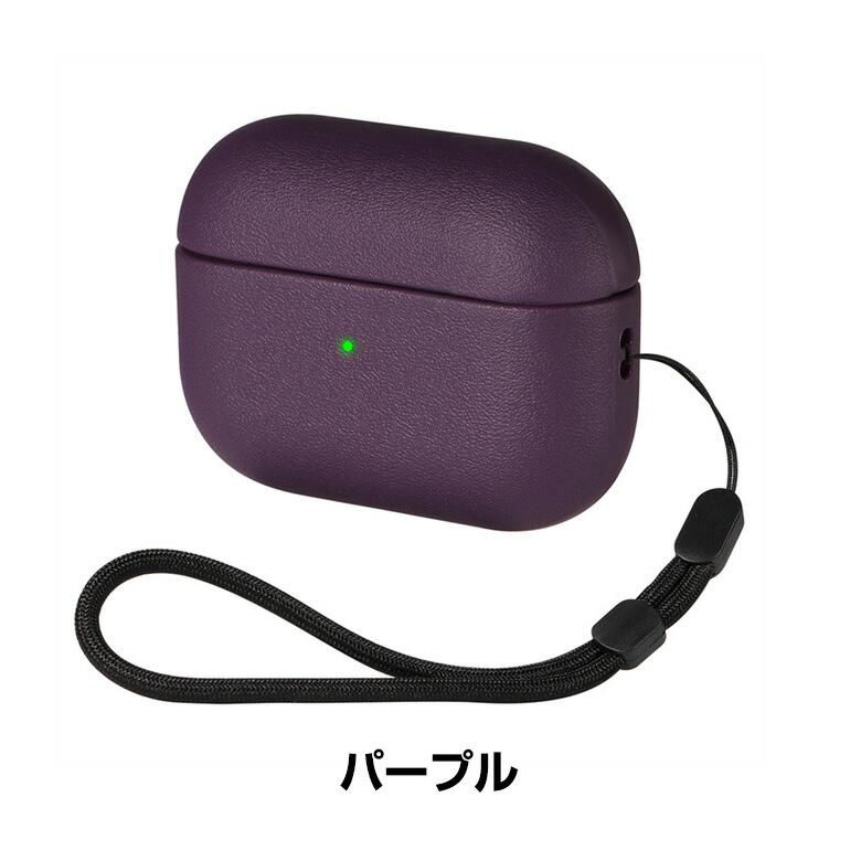 Apple Apple airpods4 第4世代 2024モデル用のケース TPU+PUレザー素材