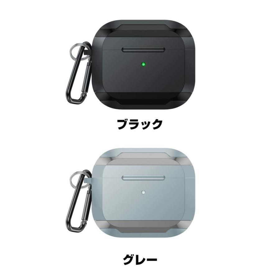 Apple airpods4 第4世代 2024モデル用のケース TPU+アルミ合金