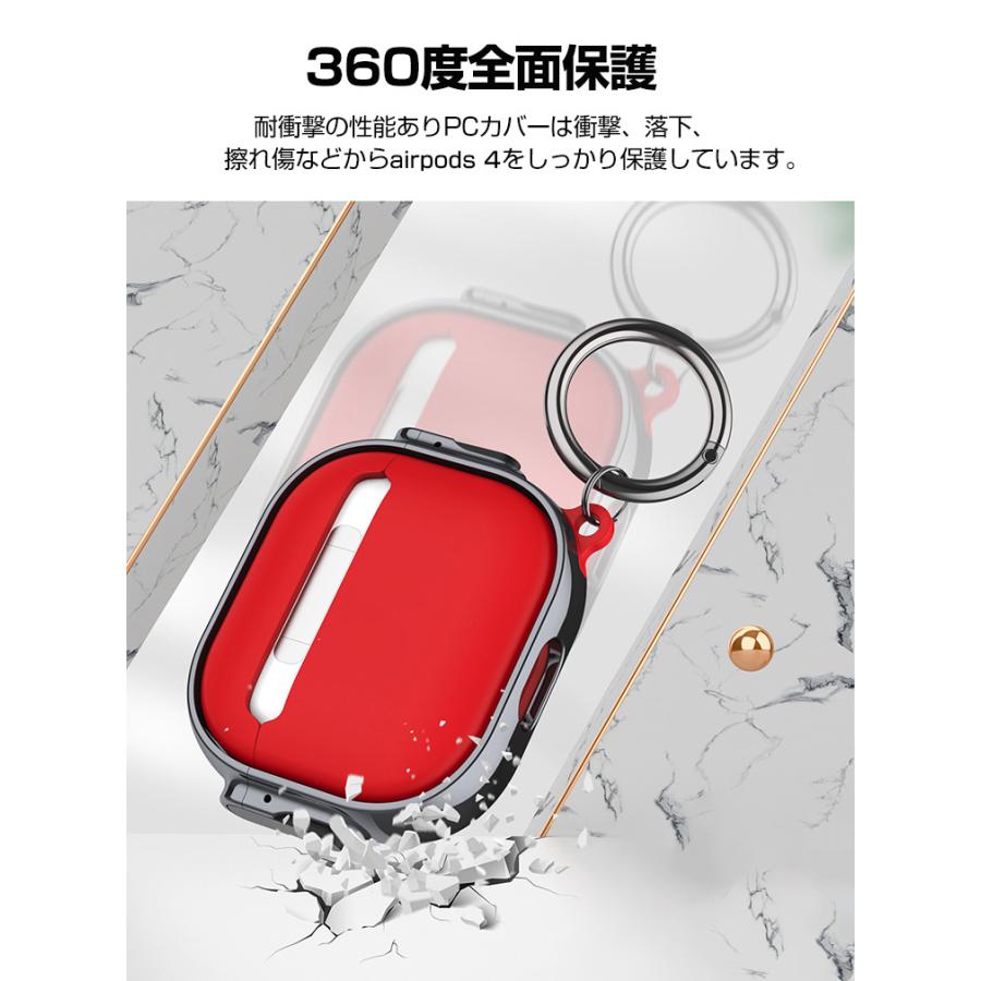 Apple Apple airpods4 第4世代 2024モデル用のケース PC素材 カバー