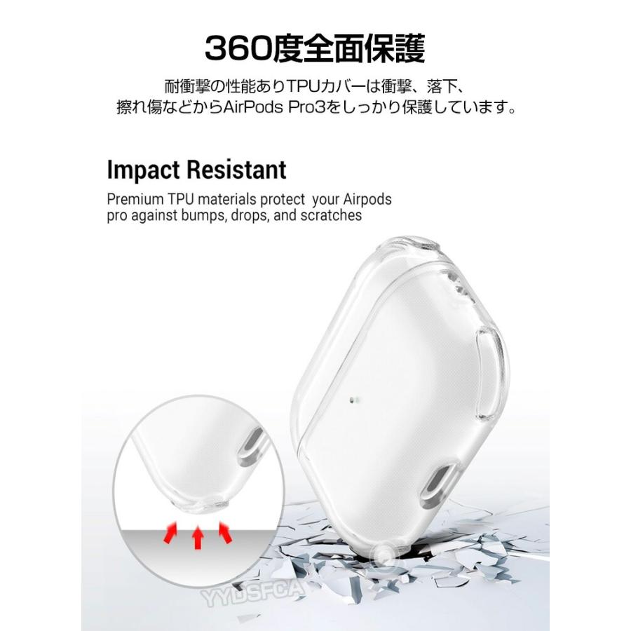 Apple アップル エアーポッズ プロ 第3世代 ケース TPU素材 AirPods