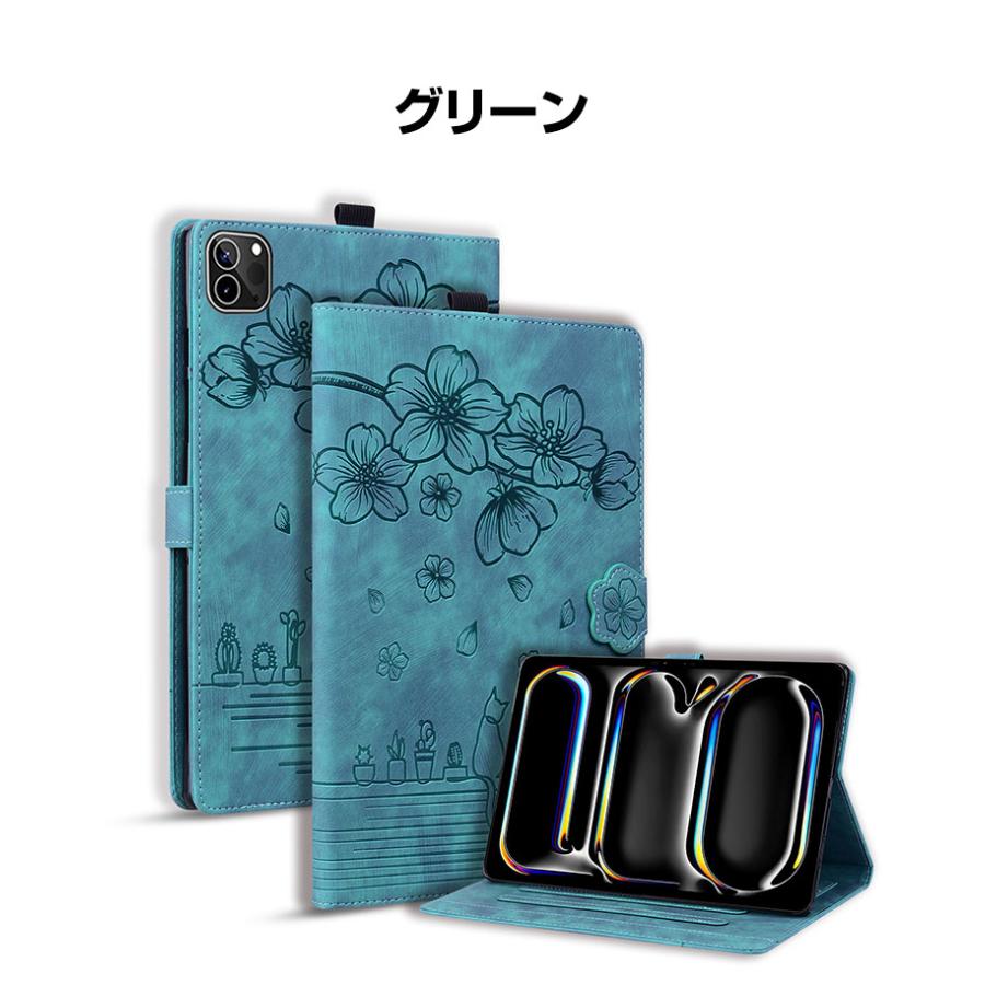 Apple iPad mini 7 2024モデル 第7世代 ケース タブレットケース おしゃれ CASE 手帳型カバー カード収納 スタンド機能 花柄 ブック型 | Apple | 11