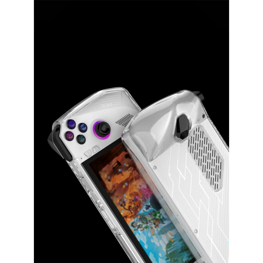 ASUS ROG Ally ケース 耐衝撃 クリア カバー ポータブルゲーム機 専用