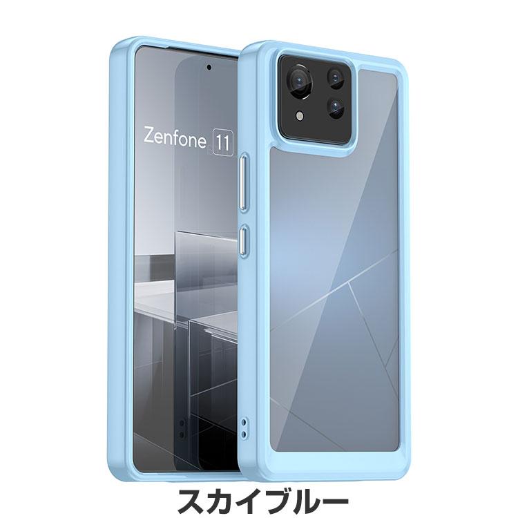 ASUS Zenfone 11 Ultra ケース 耐衝撃 カバー タフで頑丈 2重構造 TPU+アクリル 衝撃吸収 落下防止 おしゃれ 人気 衝撃に強い 背面カバー クリア 保護ケース｜coco-fit2018｜16