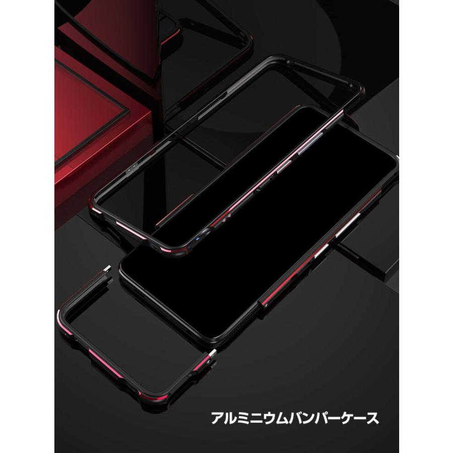 ASUS ROG Phone 5s ROG Phone 5s Pro TPU ケース アルミニウムバンパー レンズ保護 CASE 持ちやすい 耐衝｜coco-fit2018｜08