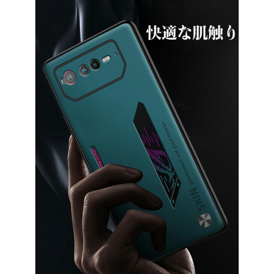 ASUS ROG Phone 6 ケース タフで頑丈 3重構造 TPU&PC&PUレザー CASE