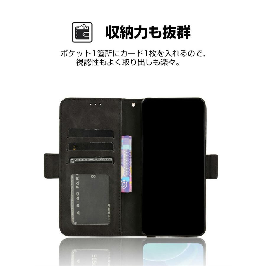 Blackview WAVE 7C用の手帳型カバー TPU+PUレザー スタンド機能 カード