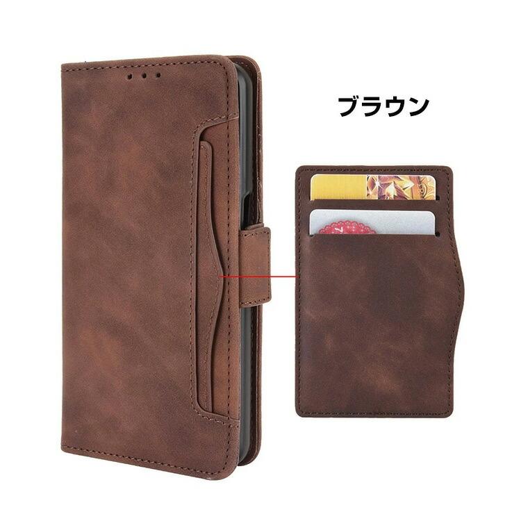 Blackview WAVE 7C用の手帳型カバー TPU+PUレザー スタンド機能 カード