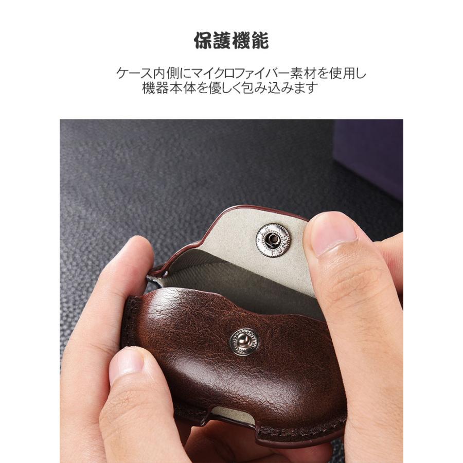 HUAWEI FreeBuds Pro 3 ケース PUレザー素材のカバー CASE 耐衝撃 落下防止 収納 保護 おすすめ おしゃれ 便利 実用 ソフトケース カラビナ付き｜coco-fit2018｜09