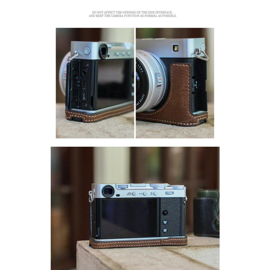 富士フイルム FUJIFILM X-E5 ボディ 専用ボトム PUレザーケース 保護