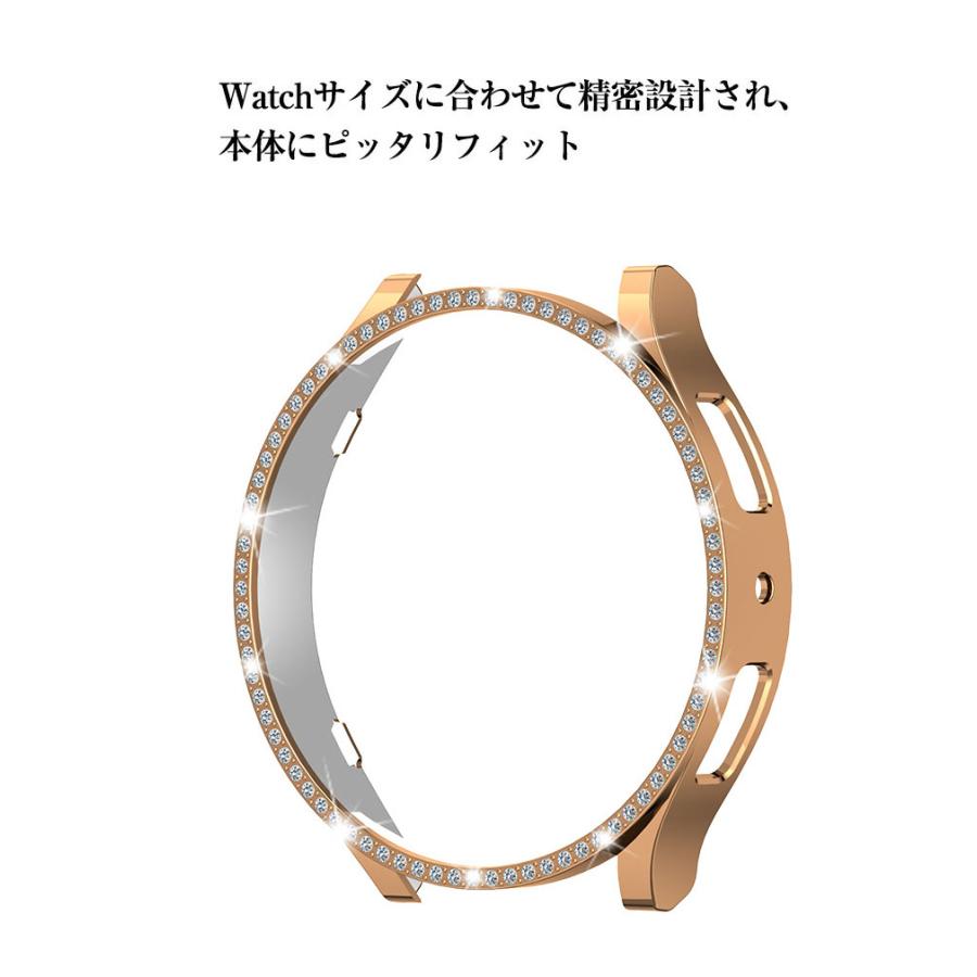 Samsung Galaxy Watch6 40mm 44mm ケース  カバー ラインストーン マルチカラー PC プラスチック製 メッキ仕上げ ハードケース  CASE 耐衝撃カバー｜coco-fit2018｜14