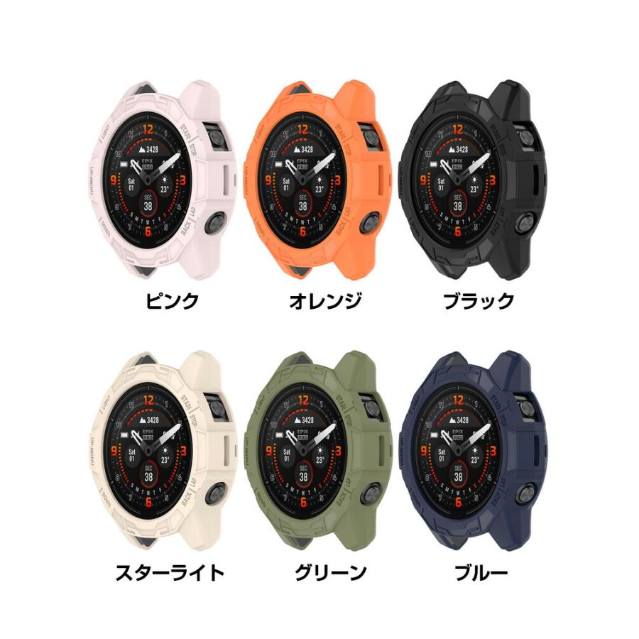 Garmin epix Pro (Gen 2) 42mm 47mm 51mm Fenix 7S 7 7X Pro ケース TPU シンプルで ソフトカバー ガーミン CASE 落下衝撃 簡易着脱 人気 保護ケース カバー｜coco-fit2018｜13