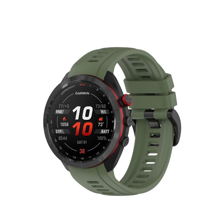 Garmin Approach S70 47mm 42mm 交換 バンド シリコン素材 おしゃれ