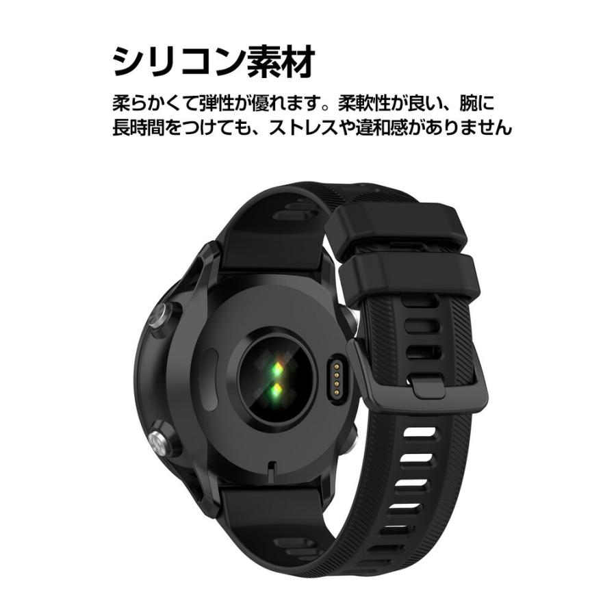 GARMIN Forerunner 955 交換 バンド シリコン素材 スポーツ ベルト