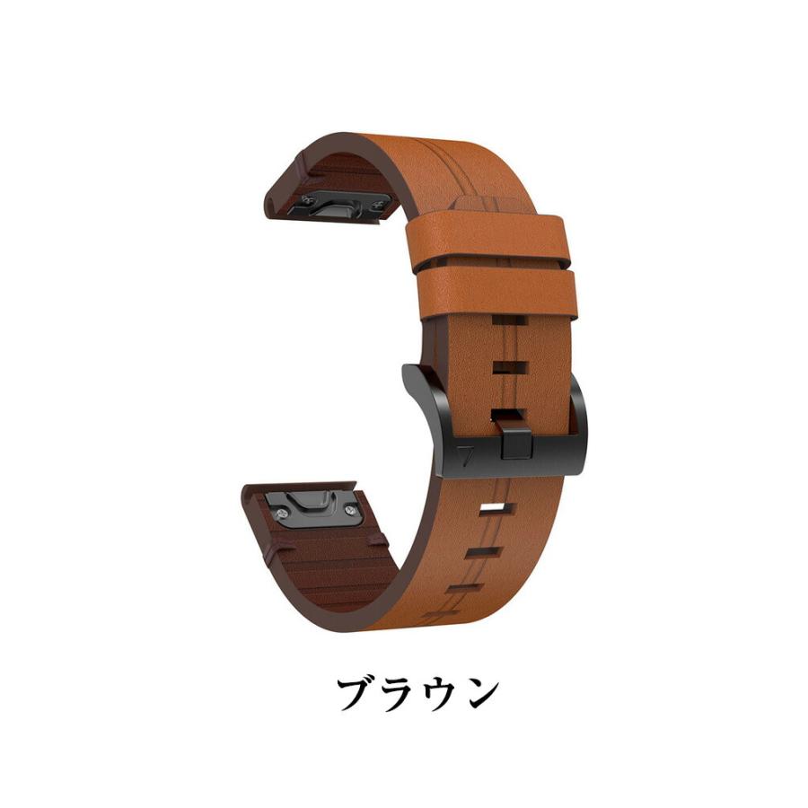 GARMIN Fenix 7 7S 7X 交換 バンド PUレザー素材 腕時計ベルト