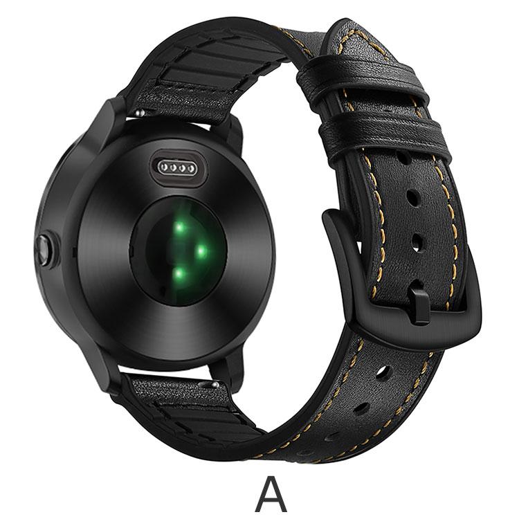 GARMIN Forerunner 265 スマートウォッチ PUレザー 腕時計ベルト