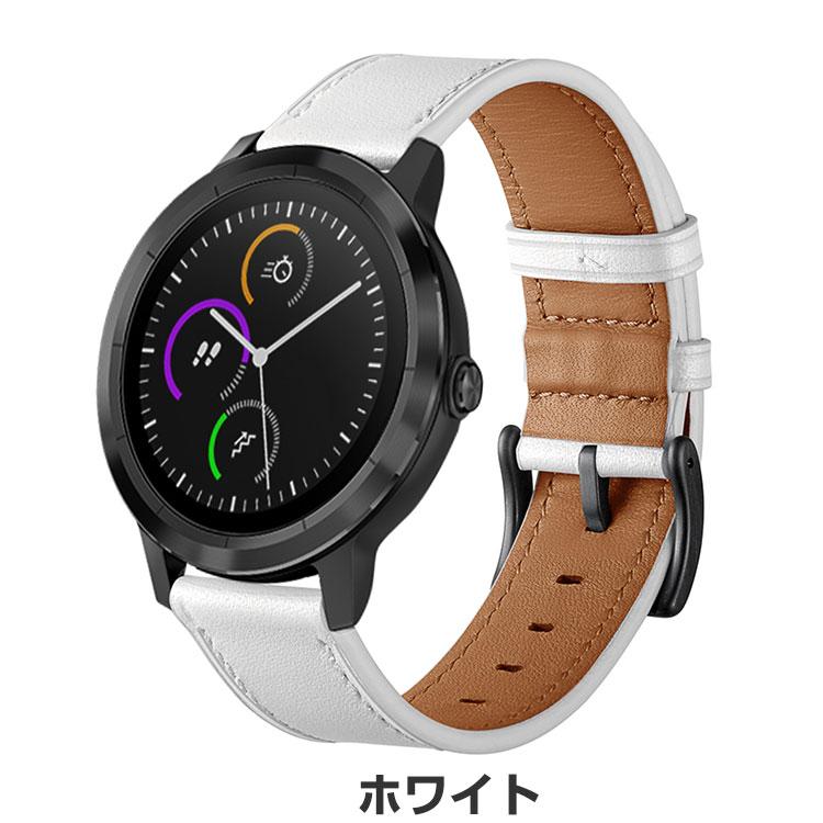 【新品未使用】ガーミン GARMIN 22mm レザー バンド ベルト Garmin Forerunner 265/265S バンド ベルト PUレザー バンド幅