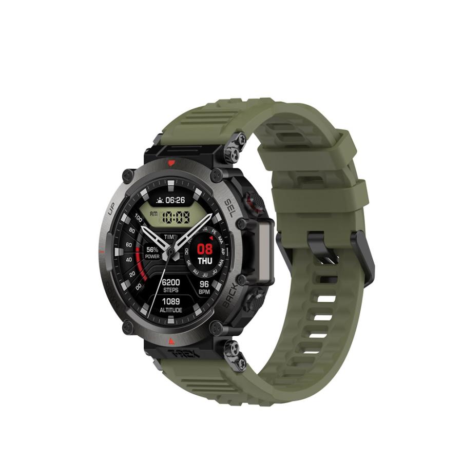 Amazfit T-Rex Ultra 交換 バンド シリコン素材 おしゃれ 腕時計ベルト 