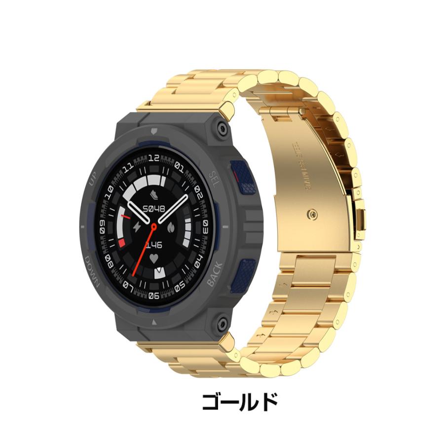 Amazfit Active Edge 交換 バンド オシャレな  高級ステンレス 交換用 ベルト 替えベルト 簡単装着 爽やか 実用 人気 おしゃれ  腕時計バンド 交換ベルト｜coco-fit2018｜13