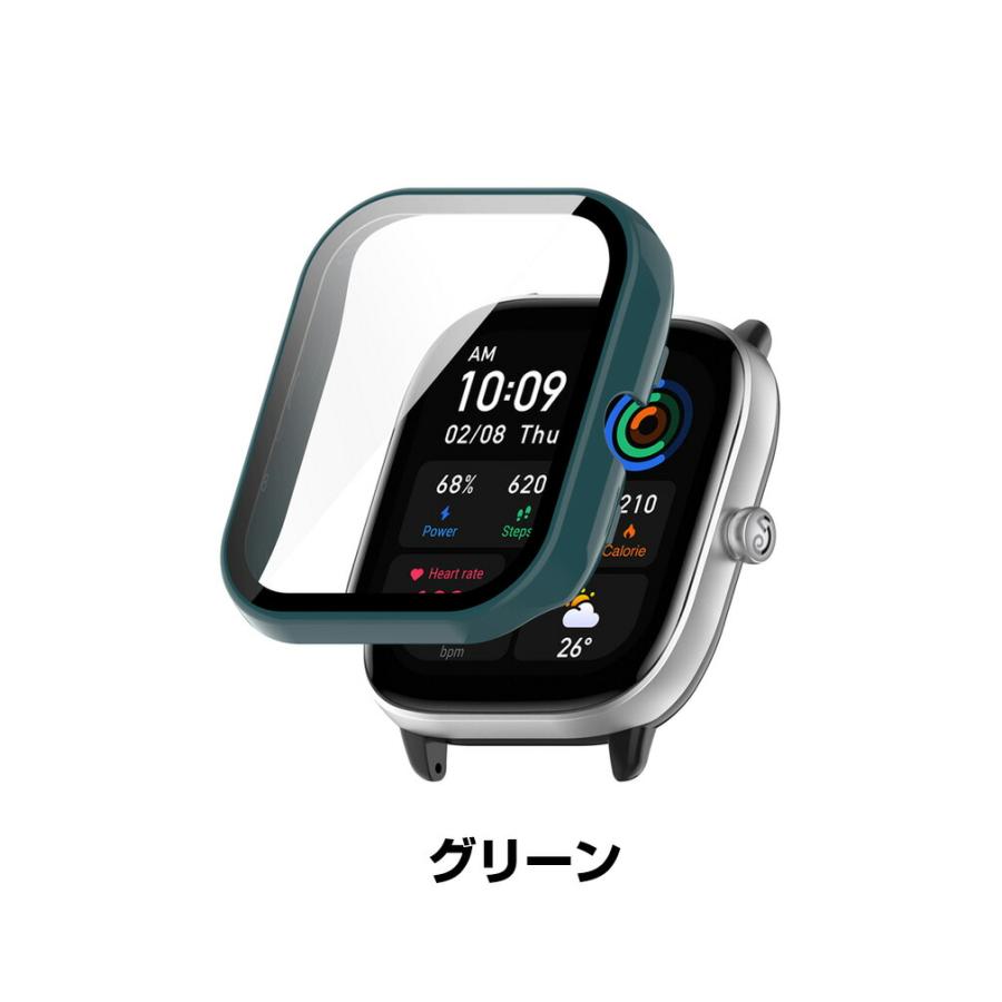 Amazfit GTS 4 Mini クリアケース PC&強化ガラス 画面保護 2重構造 カバー CASE 耐衝撃 簡単装着 カッコいい 人気 おすすめ おしゃれ カバー ハードケース｜coco-fit2018｜18