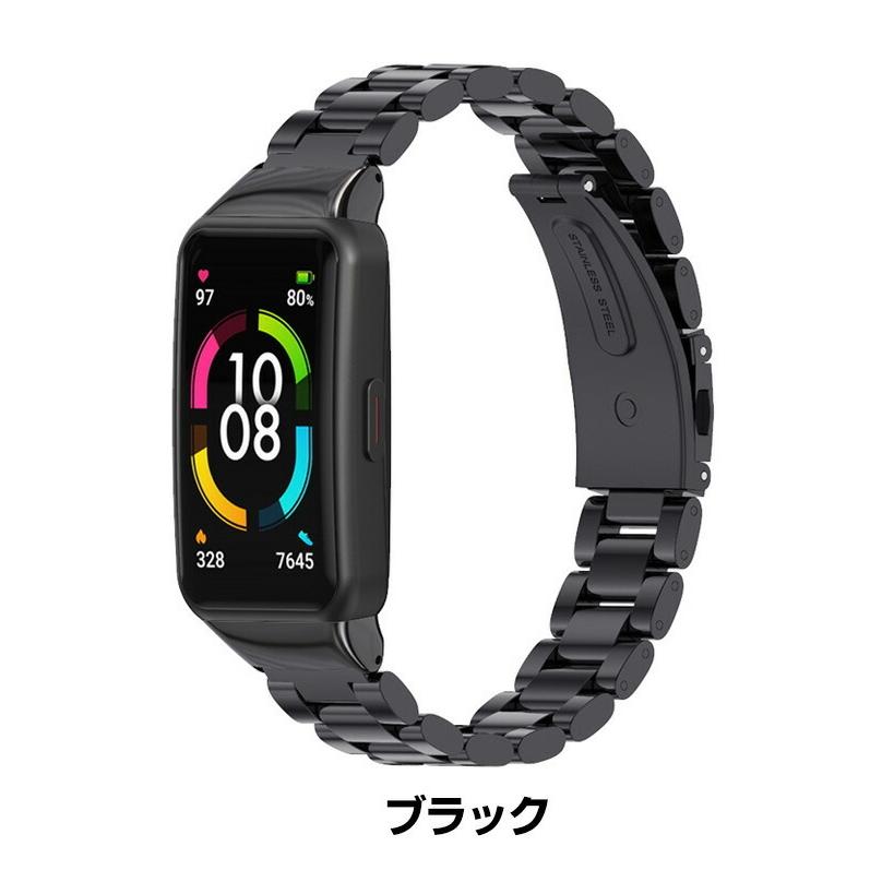 HUAWEI Band 6  ウェアラブル端末・スマートウォッチ 交換 バンド 高級ステンレス スポーツ ベルト ファーウェイ バンド 6 交換用｜coco-fit2018｜10