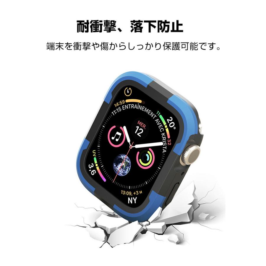 Apple アップルウォッチ10 42mm/46mm 用の ケース タフで頑丈 2重構造
