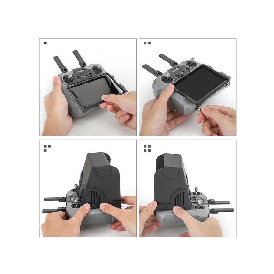 DJI Air 3/Mini 4 Pro対応 RC2送信機用サンシェード スクリーン DJI Air 3/Mini 4 Pro対応 RC2送信機用サンシェード スクリーン