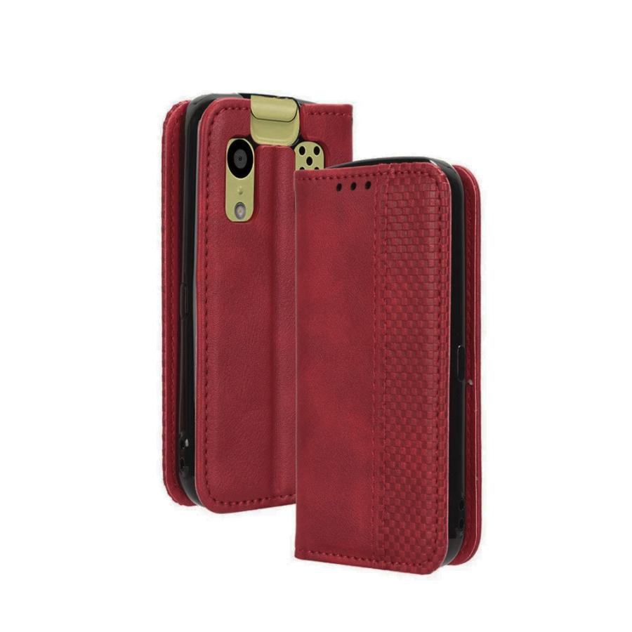 京セラ KYOCERA キッズケータイ KY-41C ケース 手帳型 財布型 PUレザー
