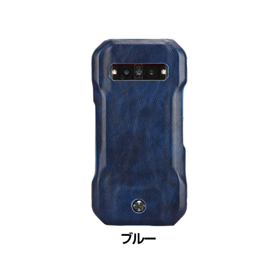 京セラ KYOCERA TORQUE G06 KYG03 ケース PC素材 背面PUレザー調 持ち