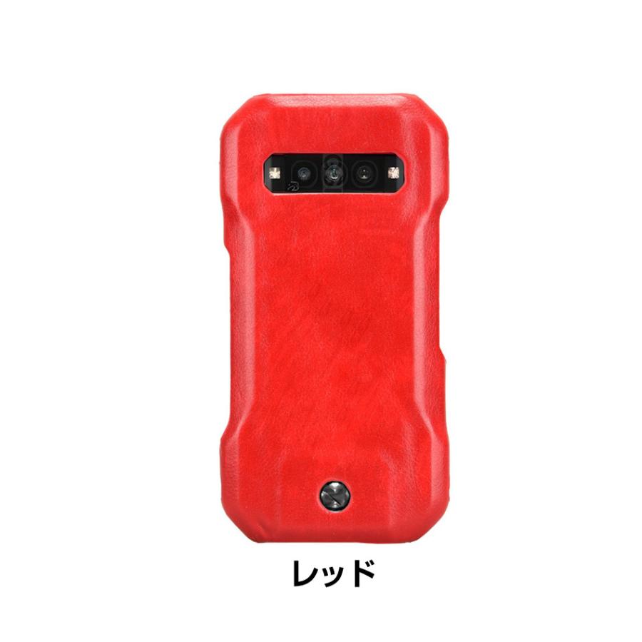 京セラ KYOCERA TORQUE G06 KYG03 ケース PC素材 背面PUレザー調 持ち