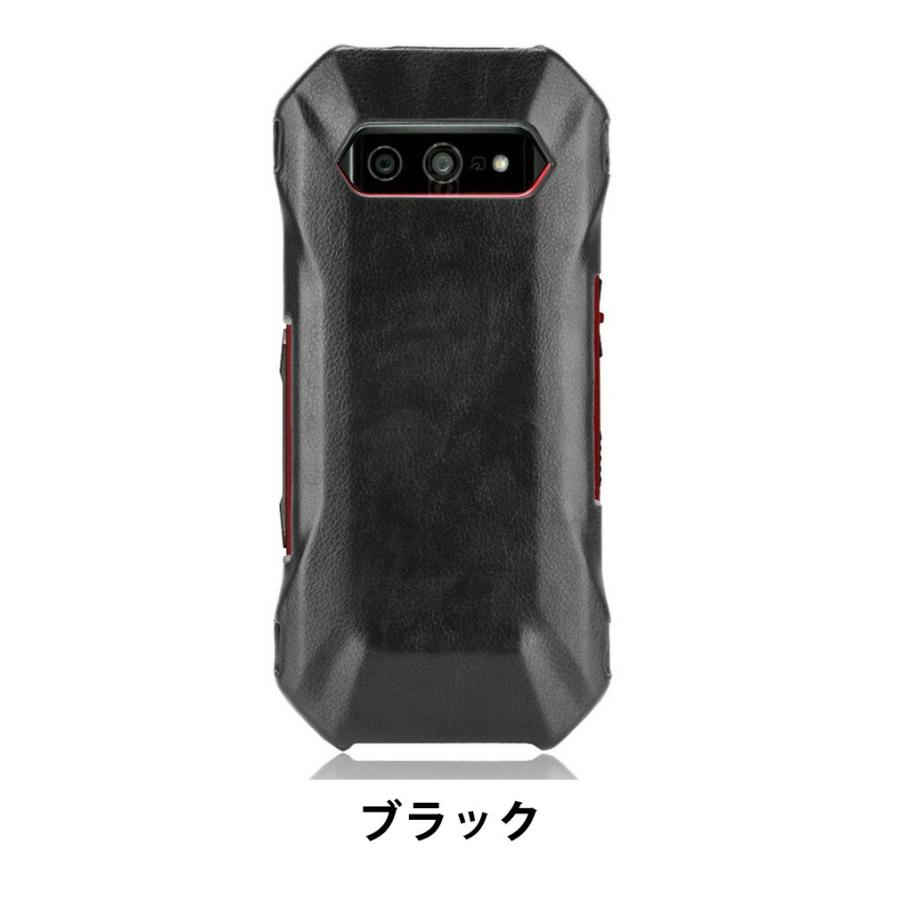 TORQUE 京セラ KYOCERA G07 用の プラスチック製 背面PUレザー調