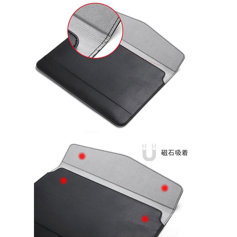 Lenovo IdeaPad D330 10.1インチ レノボ タブレット 高級PUレザー ケース/カバー カッコいい 実用 PCバッグ型 マイク｜coco-fit2018｜06