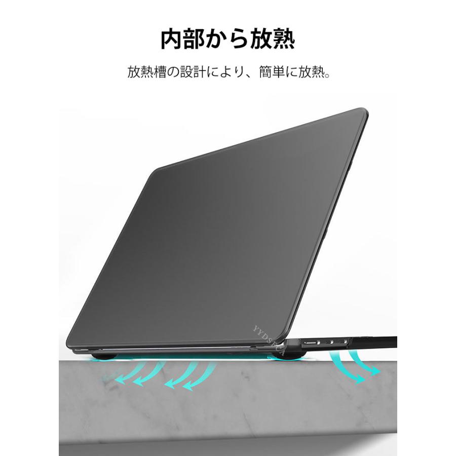 MacBook Neo 13インチ 2026モデル用のPC製 半透明 マット感 上面 底面