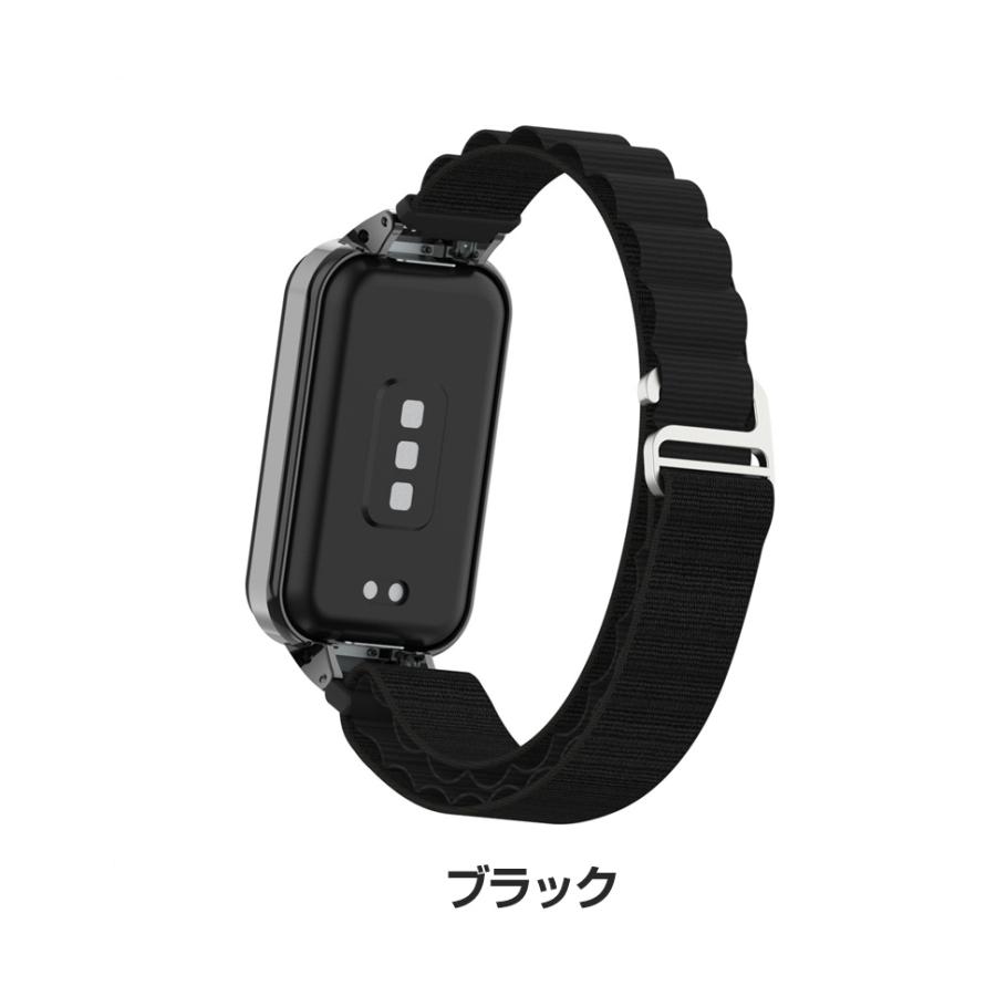 Xiaomi Smart Band 8 Active 交換 時計バンド オシャレな ナイロン素材
