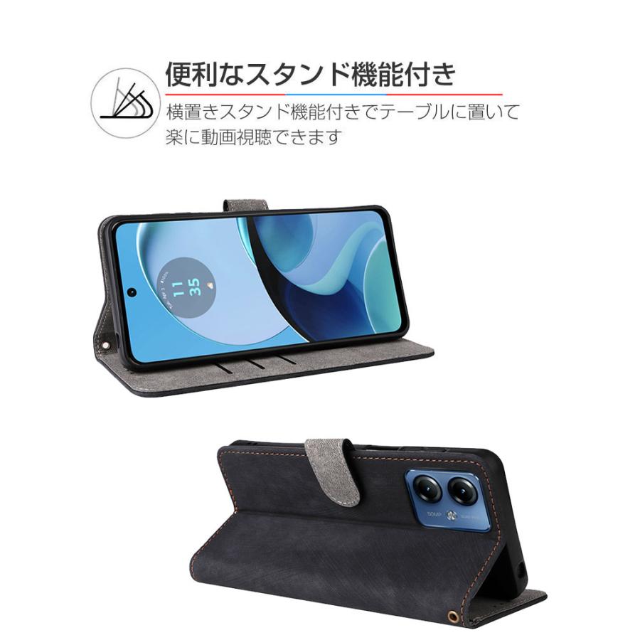 motorola moto g64 5G/モト g64y 5G ケース 耐衝撃 カバー 手帳型 TPU+