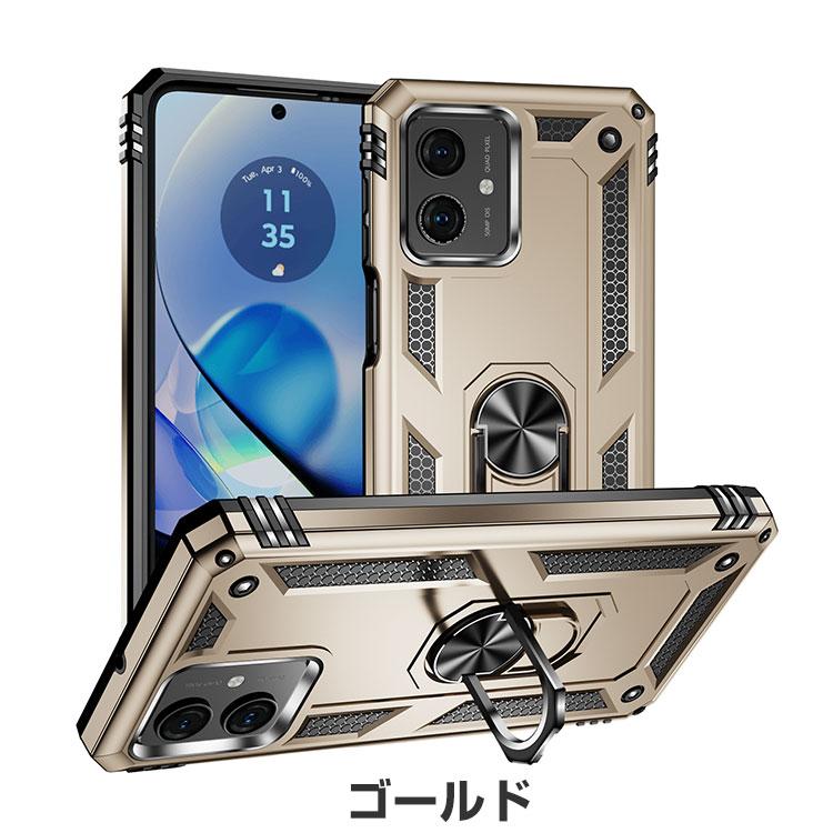 motorola g64y 5g 黒 サイドメッキゴールドケース ガラス付き moto g64 5G ケース/g64 5Gy ケース 耐衝撃 カバー スタンド機能