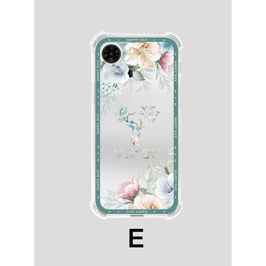 nubia nubia S2 Lite S2e A506ZT S 5G A403ZT クリア ケース 花柄 透明