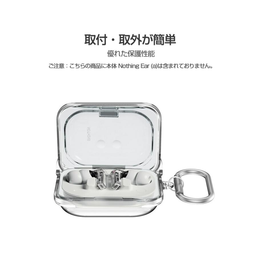 Nothing Ear (a) ケース 耐衝撃 カバー PC素材 CASE 落下防止