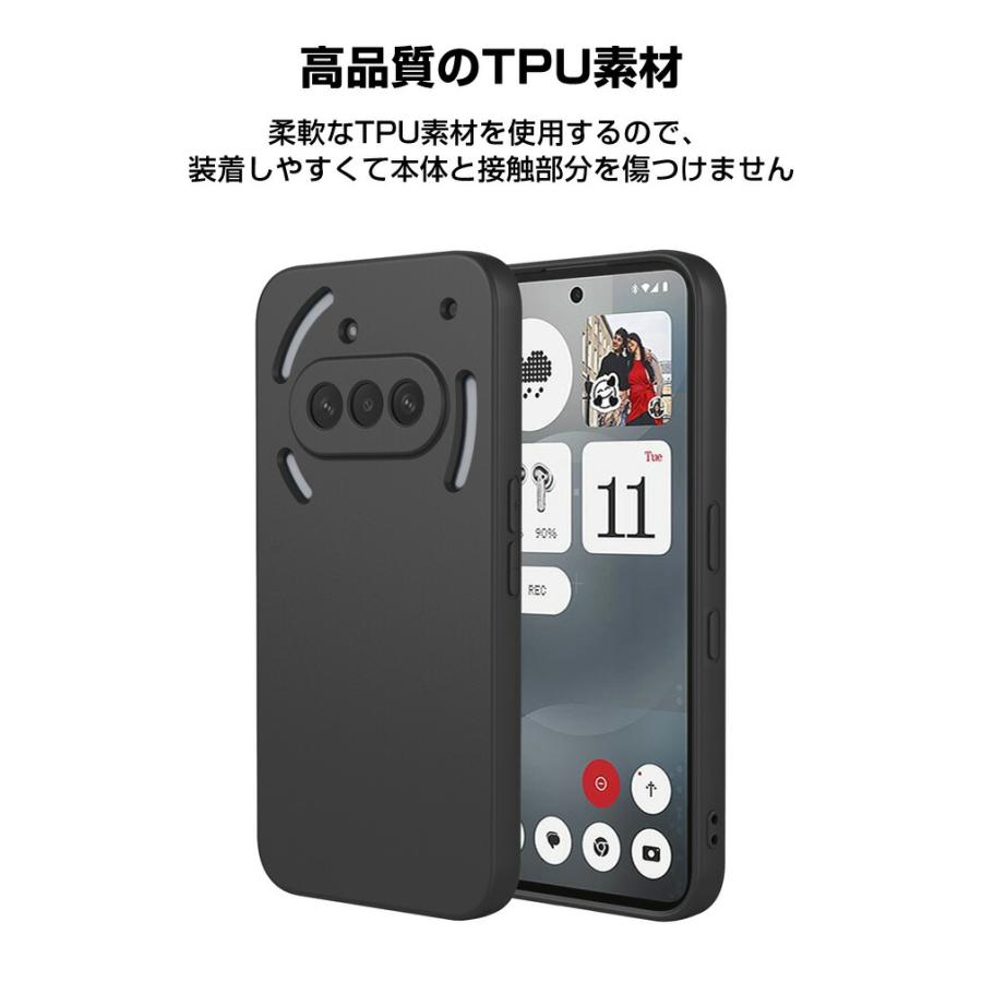 Nothing ナッシング フォン (3a) アンドロイド スマホ用の衝撃に強い