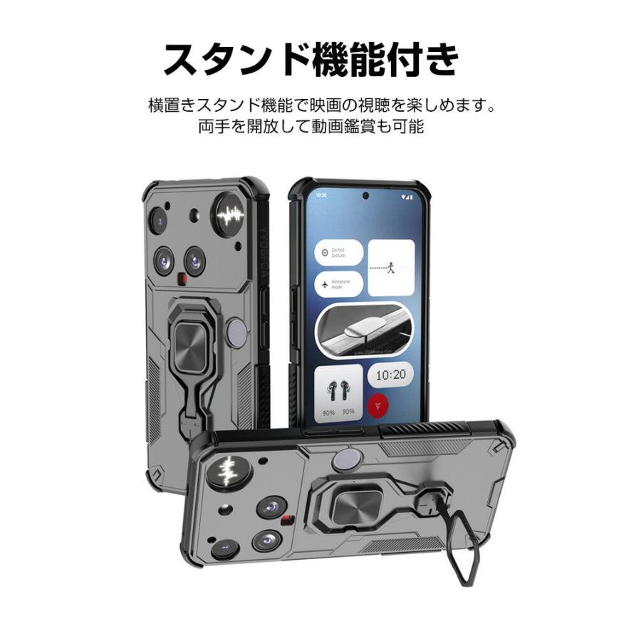 Nothing ナッシング フォン (3) アンドロイド スマホ用の耐衝撃 TPU+PC