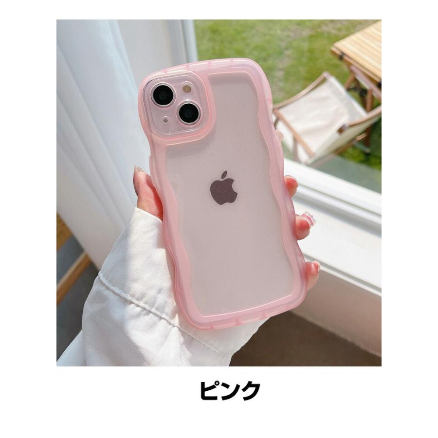 Apple iPhone14 Pro Max クリア ケース 背面カバー かわいい 持ちやすい 衝撃防止 波仕様 多彩 可愛い 透明 ソフトケース 強化ガラスフィルム おまけ付き｜coco-fit2018｜19