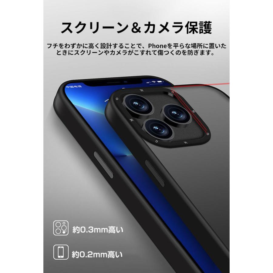 Apple iPhone 15 Plus Pro Maxケース 背面カバー 半透明 便利 実用 CASE 衝撃防止 落下防止 人気 ケース 強化ガラスフィルム おまけ付き｜coco-fit2018｜10