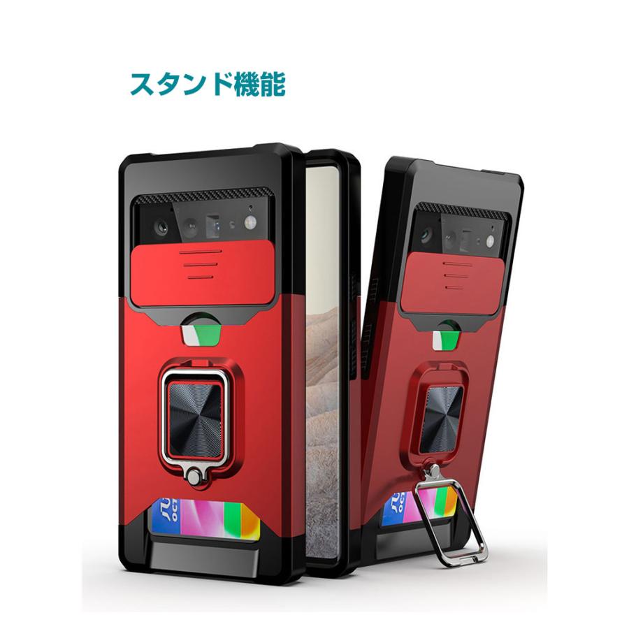 Google Pixel 7a グーグル TPU&PC 2重構造 スライド式 カメラレンズ