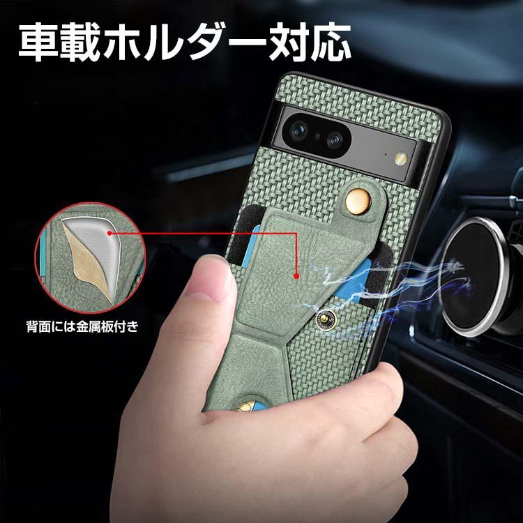 Google Pixel 7a ケース 耐衝撃 カバー PUレザー スタンド機能 カード