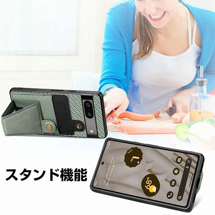 Google Pixel 7a ケース 耐衝撃 カバー PUレザー スタンド機能 カード