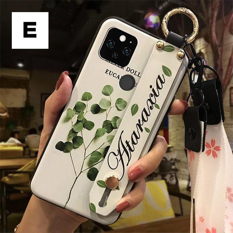 Google Pixel5A (5G)ケース 可愛い スタンド機能 ストラップ付き