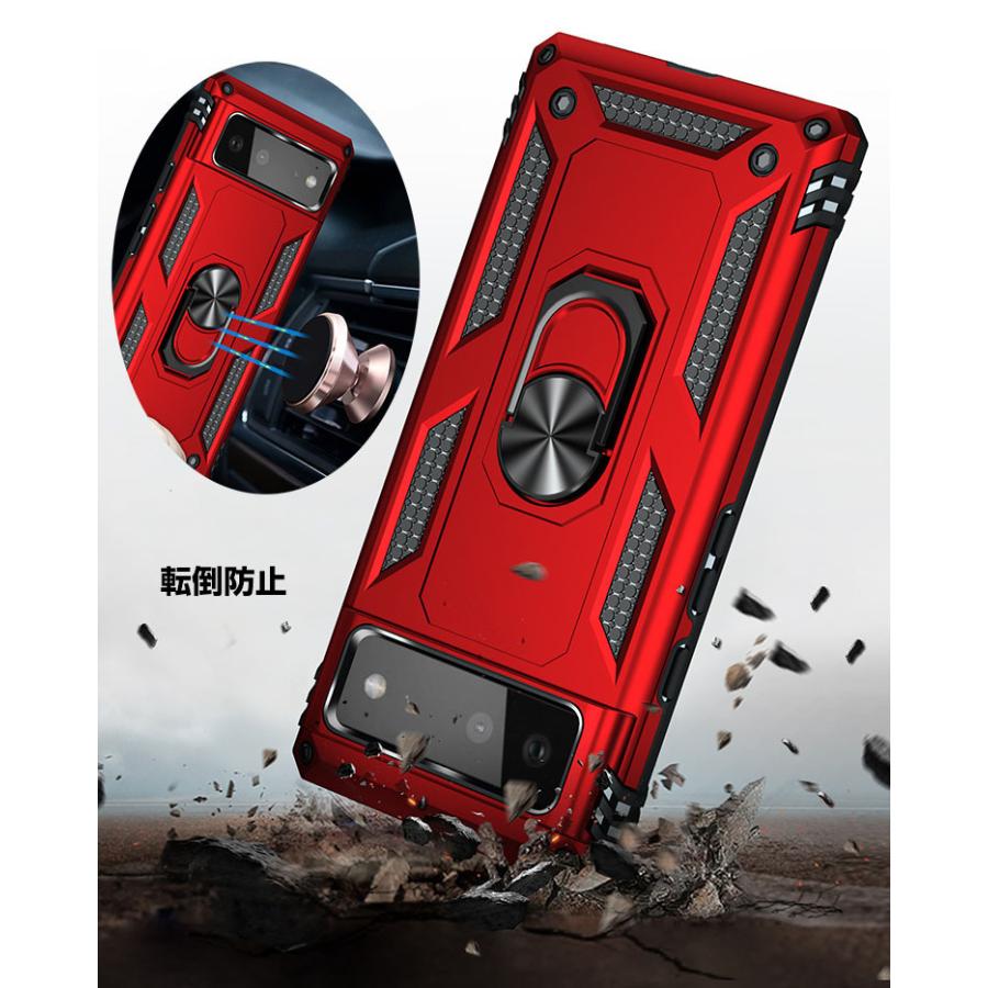 Google Pixel 6A ケース タフで頑丈 2重構造 耐衝撃 衝撃吸収 落下防止