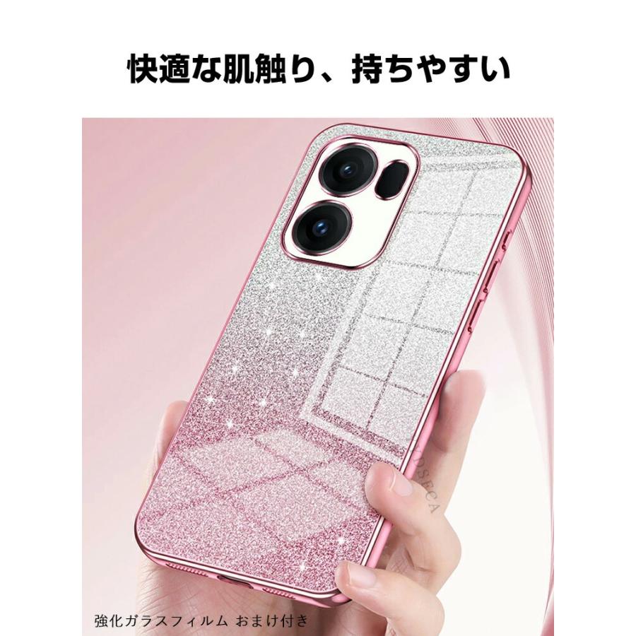 OPPO（オッポ） OPPO Reno15 A Reno15 F 5G 耐衝撃 カバー 透明 メッキ