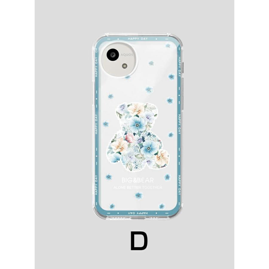AQUOS SHARP wish6 Aquos R11 カバー 透明 カラフル スマホ 保護