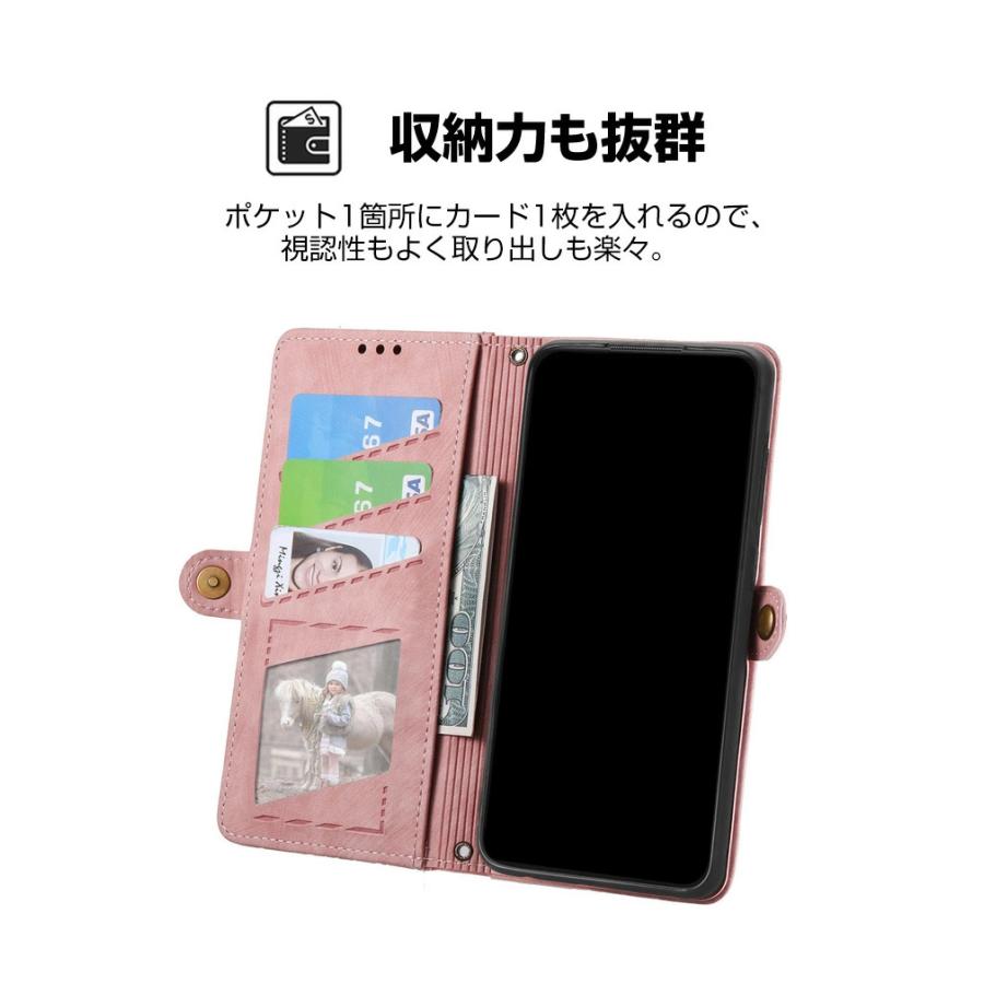 AQUOS シャープ アクオス ウィッシュ5用の手帳型カバー TPU+PUレザー