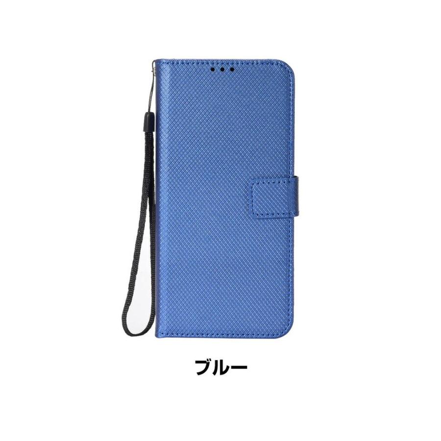 AQUOS シャープ アクオス ウィッシュ6用の手帳型カバー ストラップ付き